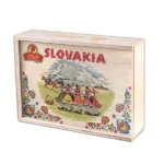 Drevená čajová kazeta slovakia východ - tanec pod tatrami