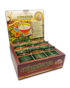 Cypriánová lekáreň - otvorená čajová kazeta